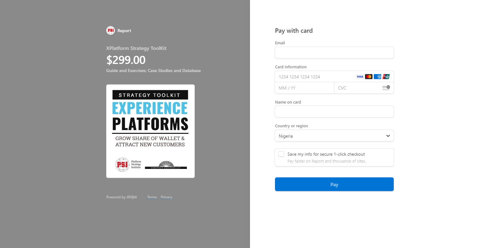 Landing Page with Stripe Payment Link / Stripe Checkout Page setup- Xplatform.carrd.co