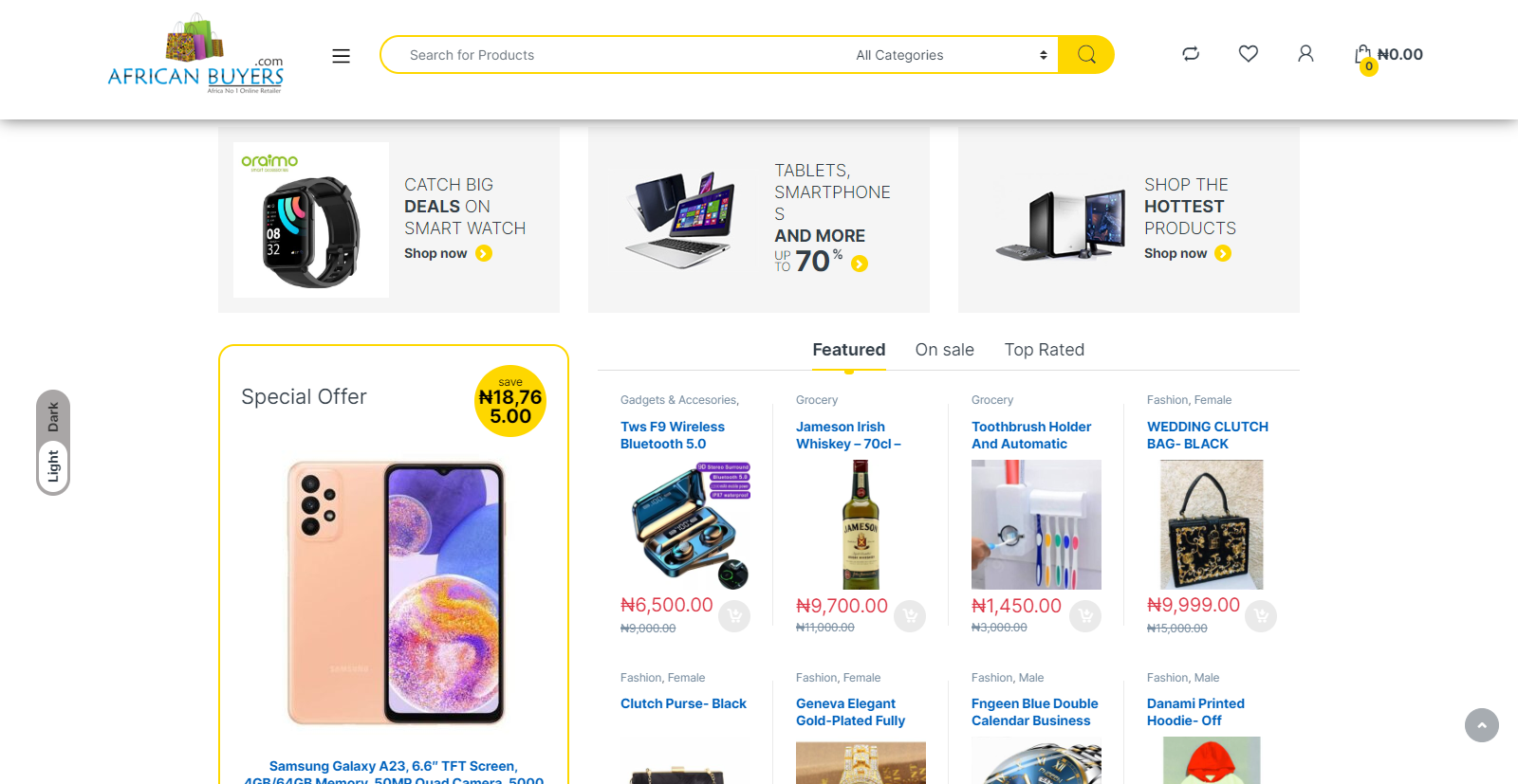 Multi-Vendor Ecommerce Website setup- AfricanBuyers.com